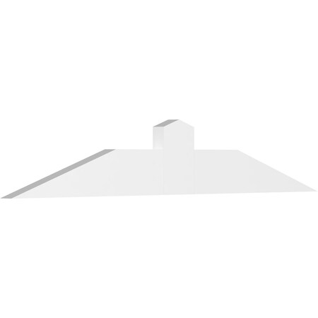 Ekena Millwork Portland Architectural Grade PVC Gable Bracket, 60"W x 10"H x 2"D x 6"F, 4/12 Pitch GBP060X10X0206POR00